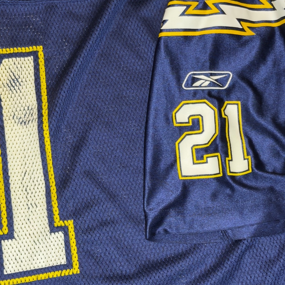 VTG Reebok LaDainian Tomlinson San Diego Chargers Jersey Mens 5XL Navy Blue - Picture 11 of 13